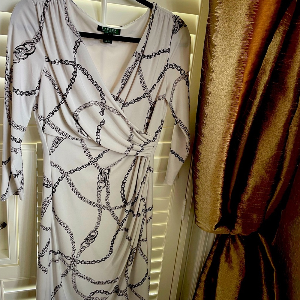Black and white Ralph Lauren dress